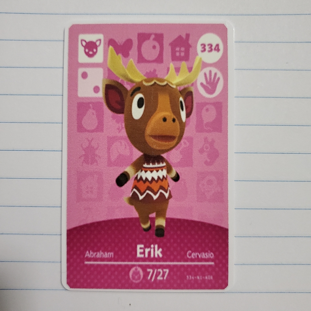 Erik animal crossing amiibo